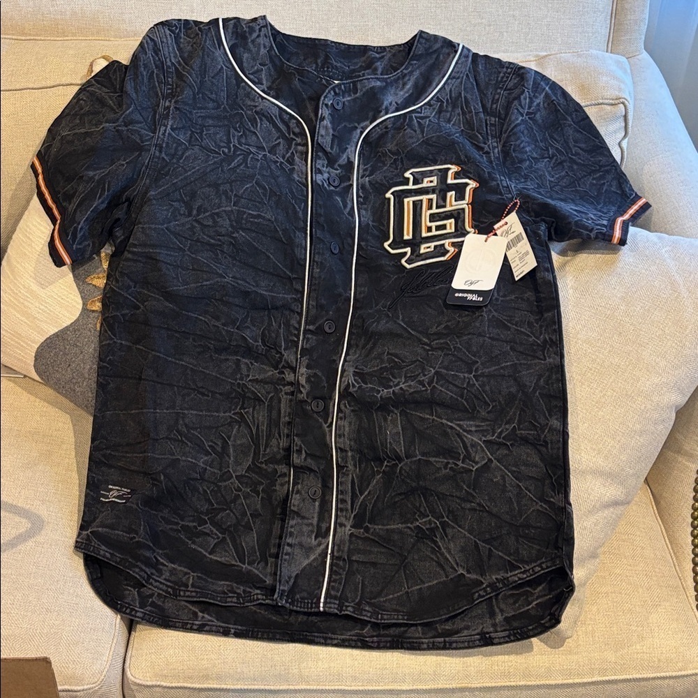Original Fables OG Denim Black Washed Baseball Jersey size Large - Picture 3 of 7